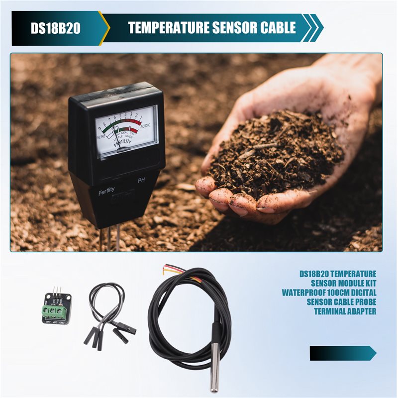 Sensor Kit Arduino - [A93Z!】 DS18B20 Temperature Sensor Module Kit
