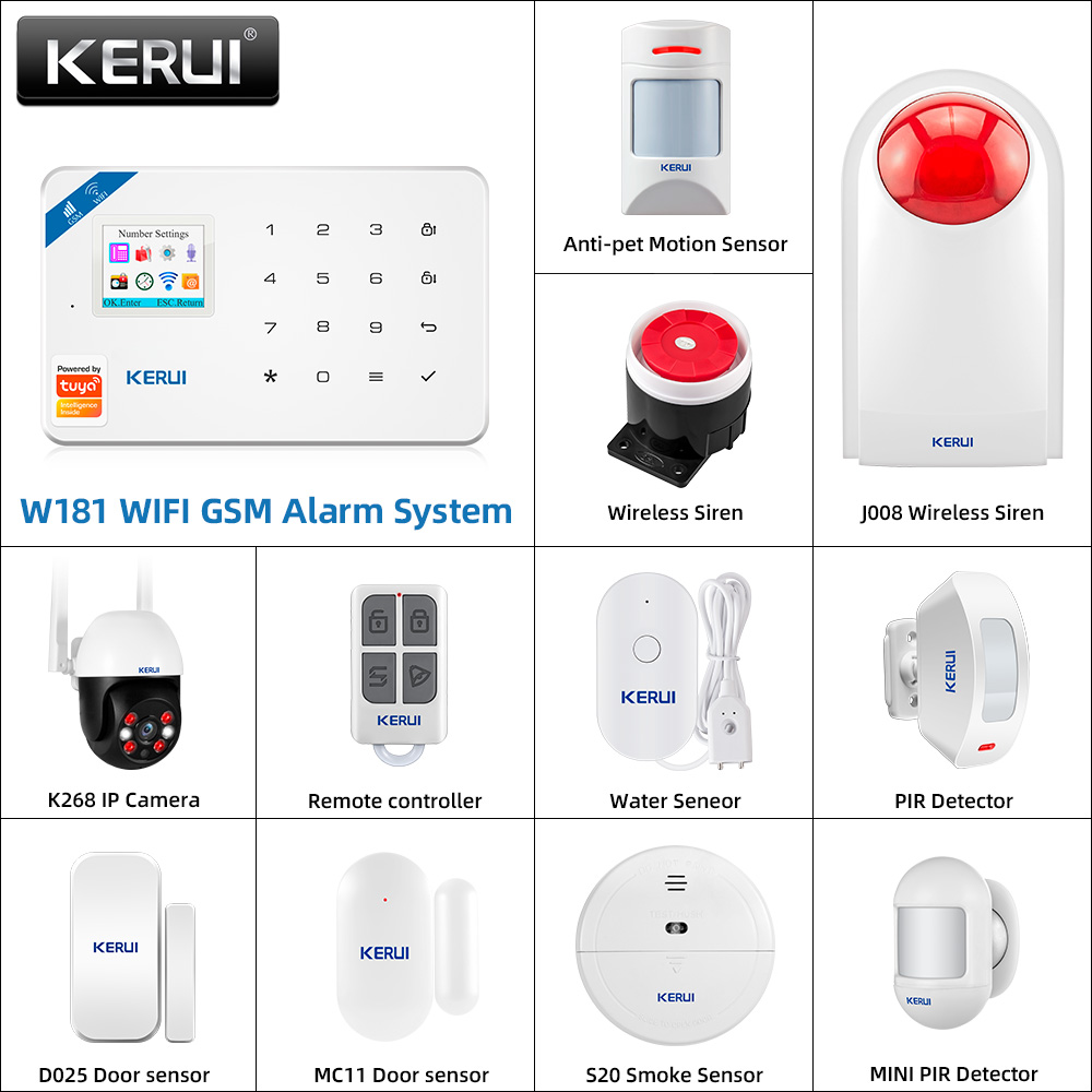 Smart Home Automation Kit - KERUI W181 Alarm System Panel WIFI