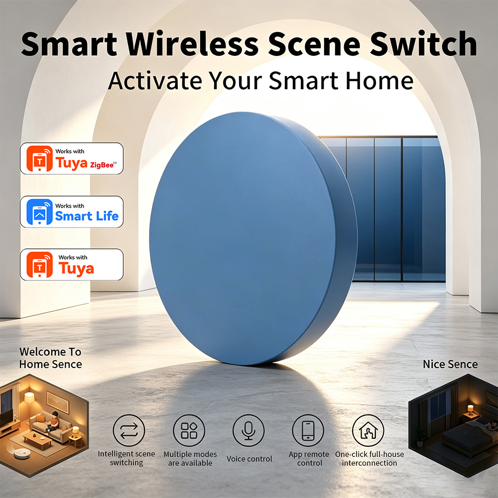 Smart Home Automation Kit - Zigbee Smart Scene Push Button Compatible