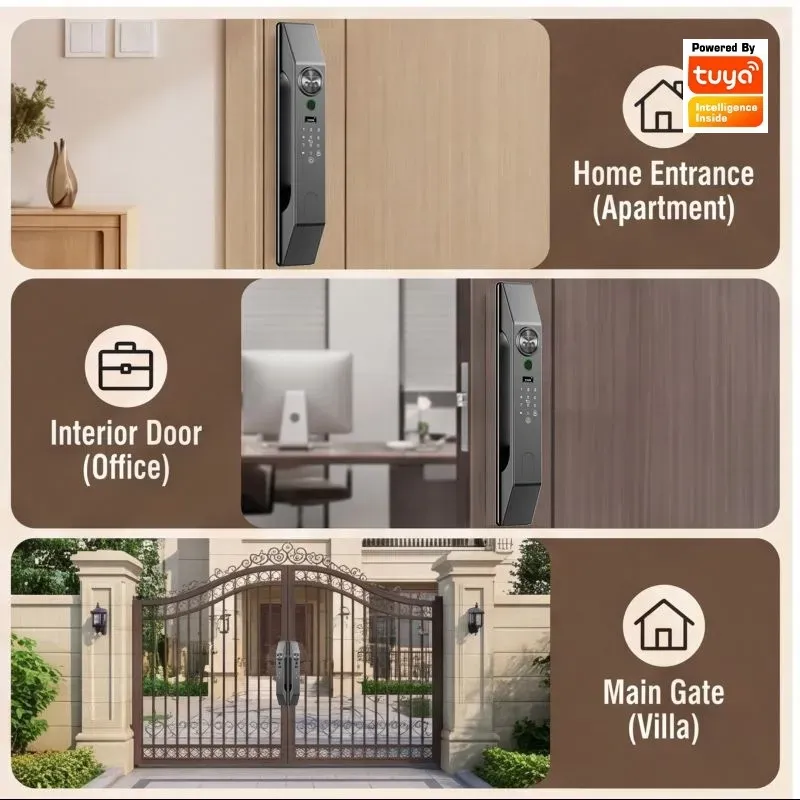 Multilingual Facial Recognitio - Smart Door Lock Wifi review and price