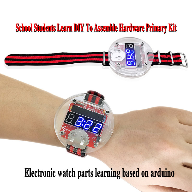 Single Chip LED Kit Clock DIY  - Microcontroller Kit review and price
