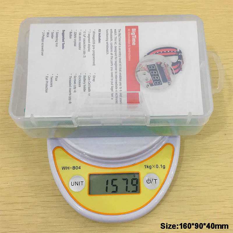 Single Chip LED Kit Clock DIY  - Microcontroller Kit review and price