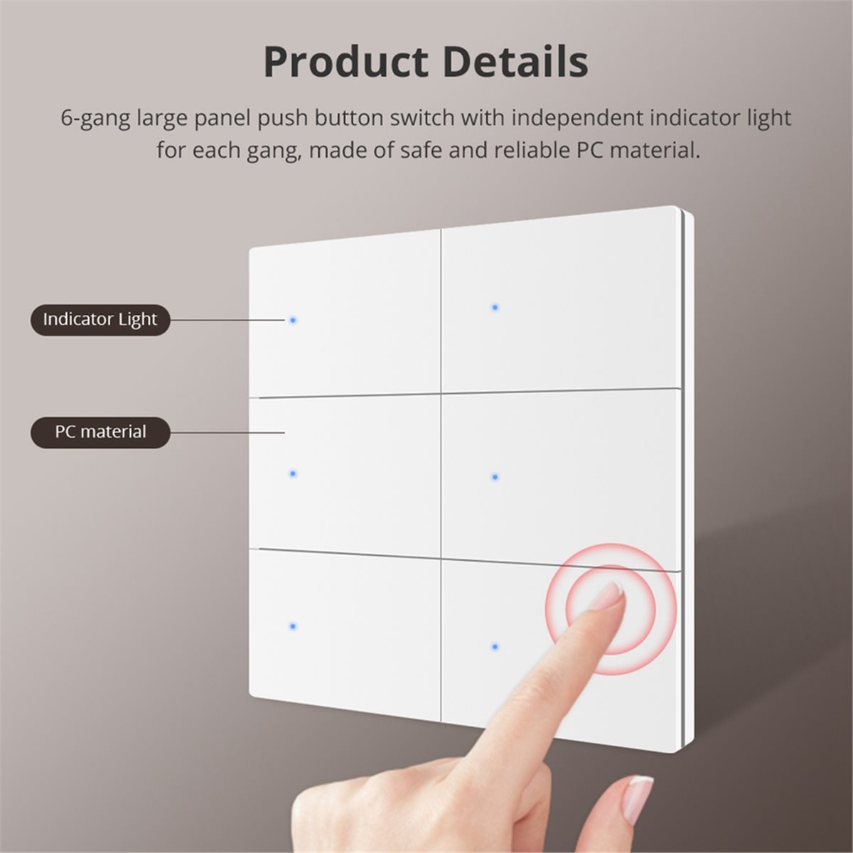 PHONE&GEAR 6 Gang Matter WiFi  - Smart Light Switch Wifi review and price