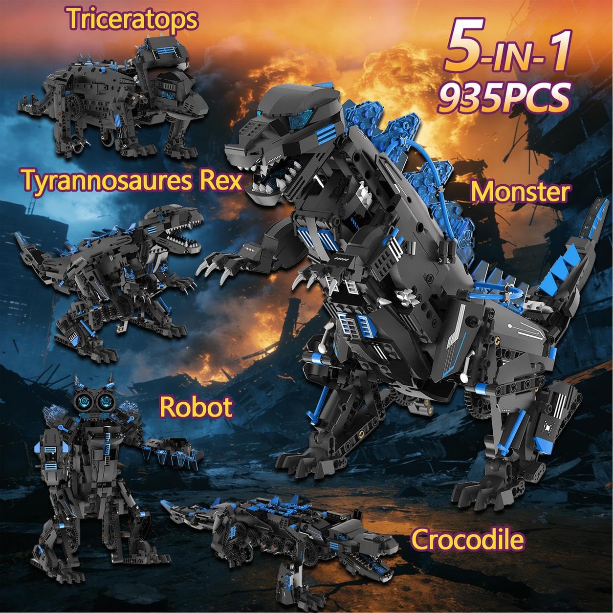 5-in-1 Transformable STEM Robo - Stem Robotics Kit review and price