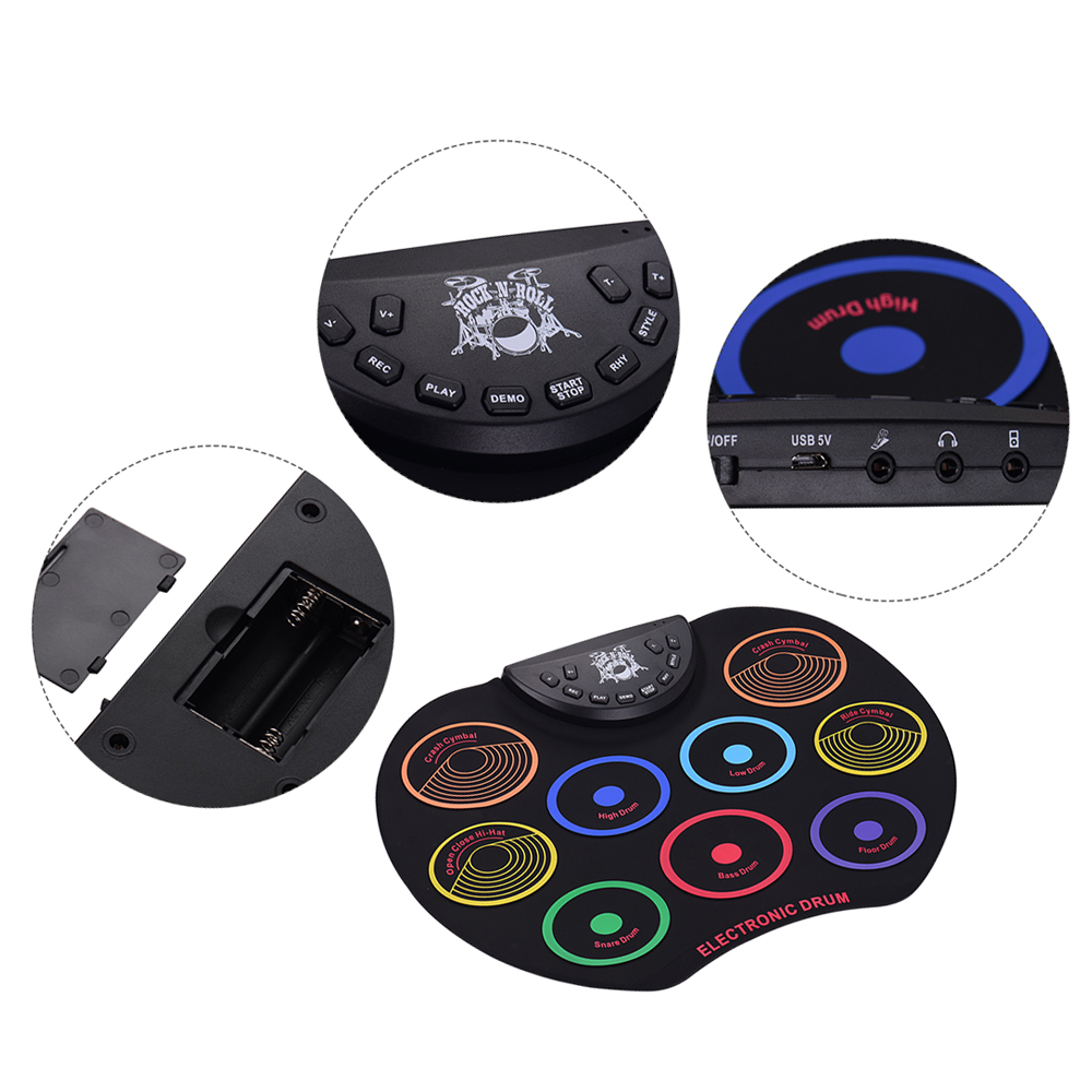 KD12 Compact Size Roll-Up Drum - Electronics Project Kit review and price