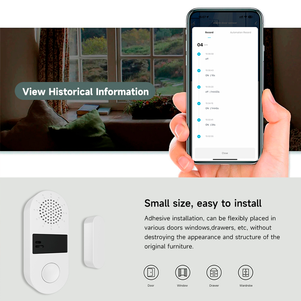 Tuya Zigbee Wireless Door Wind - Smart Home Automation Kit review and price