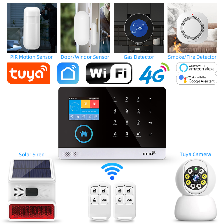 4G GSM Wifi Wireless Home Alar - Smart Home Automation Kit review and price