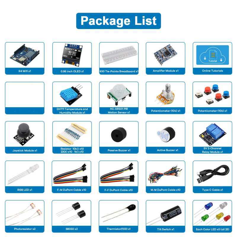 UNO R4 WiFi Compatible Develop - Sensor Kit Arduino review and price