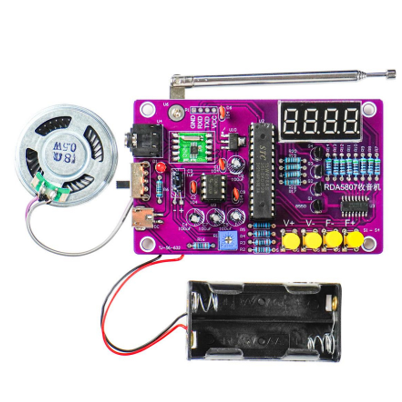 DIY FM Radio Electronic Kit 87 - Electronics Project Kit review and price