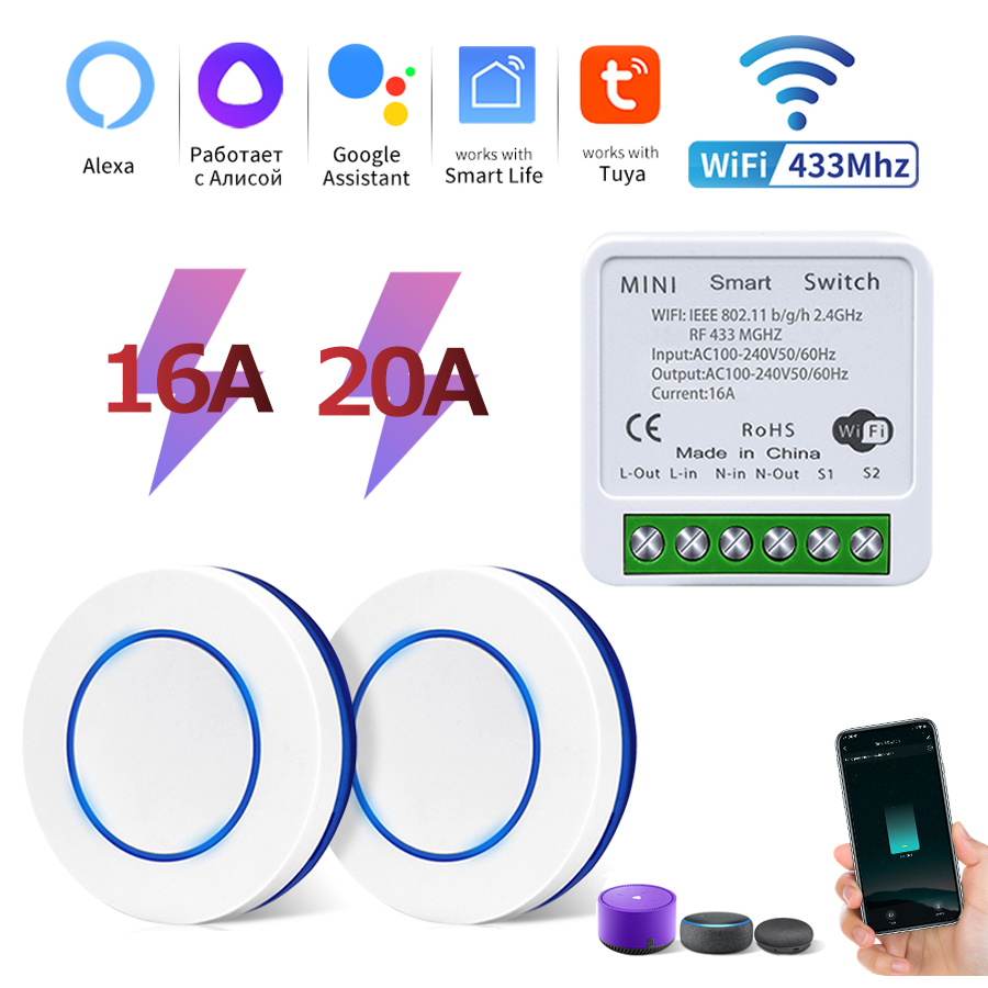 Tuya Wifi Smart Switch RF 433M - Smart Light Switch Wifi review and price