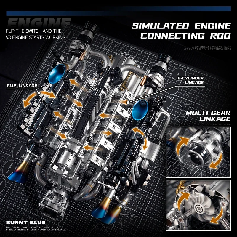 V8 Engine Building Kit for Adu - Stem Robotics Kit review and price