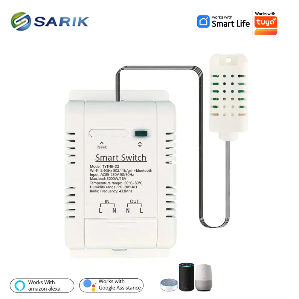Work with Tuya 16A 3000W WiFi  - Wifi Thermostat review and price