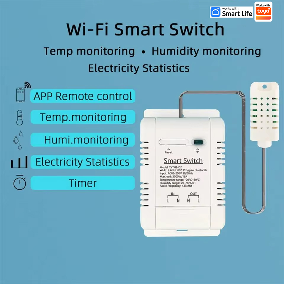 Work with Tuya 16A 3000W WiFi  - Wifi Thermostat review and price