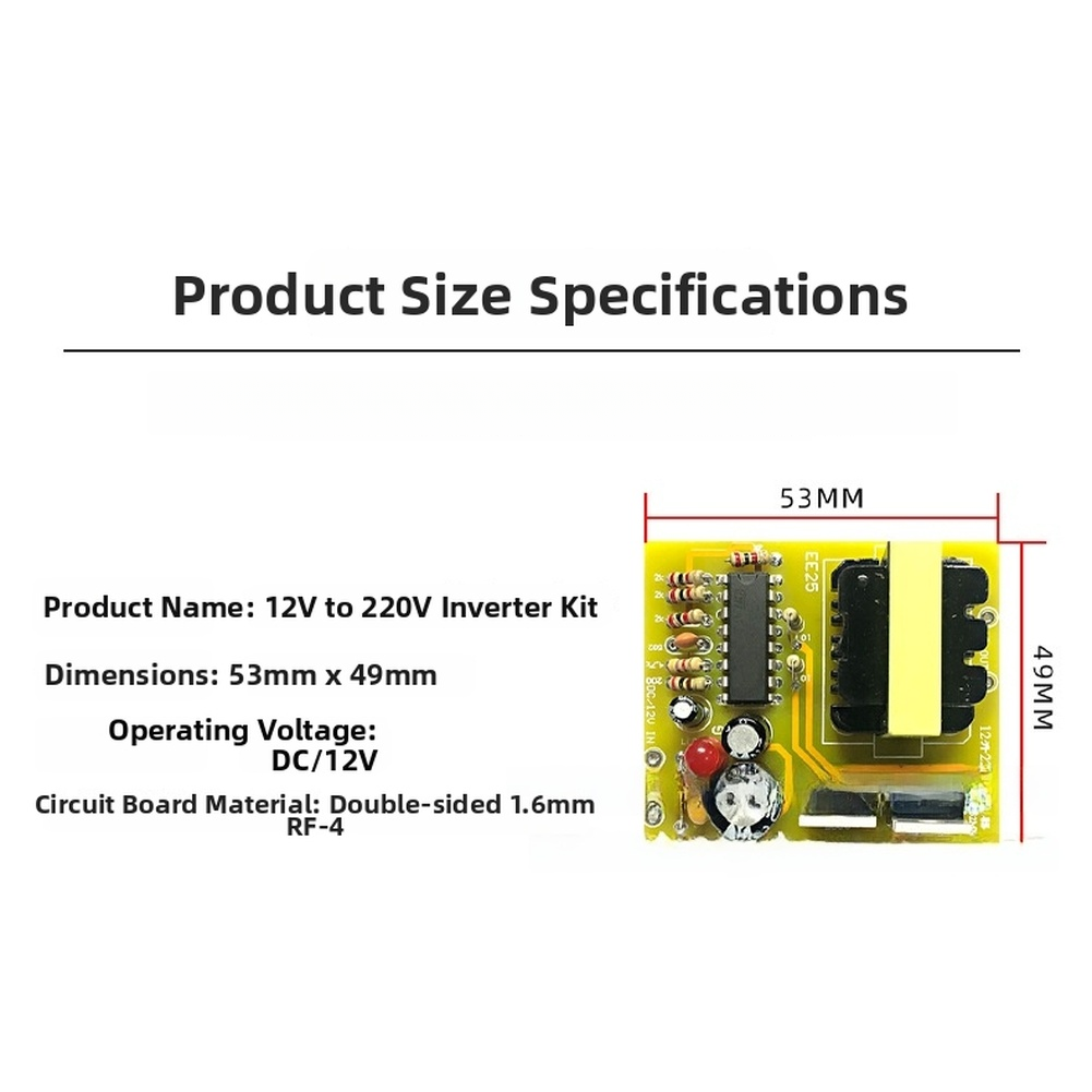 Inverter Kit DC 12V to AC 220V - Electronics Project Kit review and price