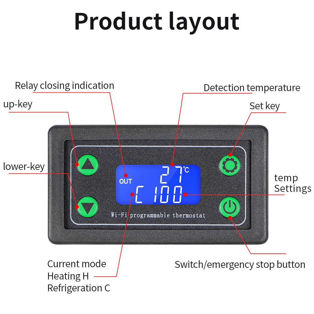 DC12-36V LED Digital Temperatu - Wifi Thermostat review and price