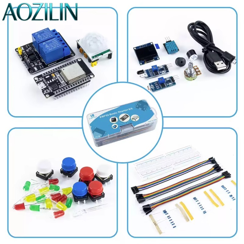 AOZILIN 10 Sets ESP32 Beginner - Iot Kit Beginner review and price