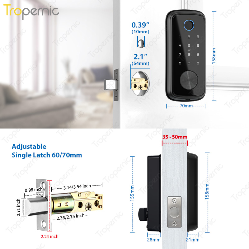 Tuya Zigbee Door Deadbolt Lock - Smart Door Lock Wifi review and price