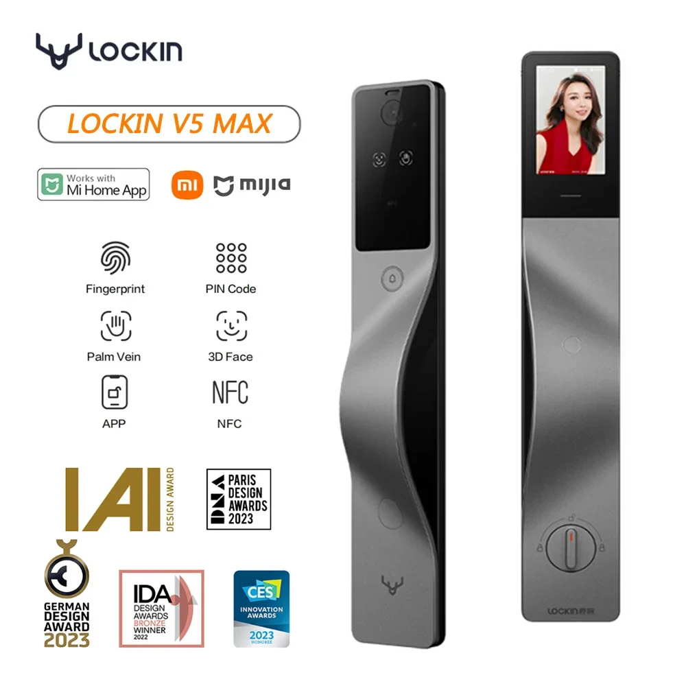 Lockin V5 Max 3D Face Recognit - Smart Door Lock Wifi review and price