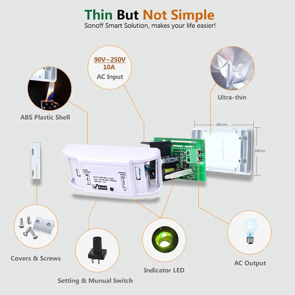 1Pcs WiFi Smart Switch Univers - Smart Light Switch Wifi review and price