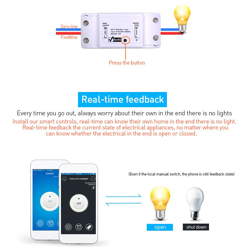 1Pcs WiFi Smart Switch Univers - Smart Light Switch Wifi review and price