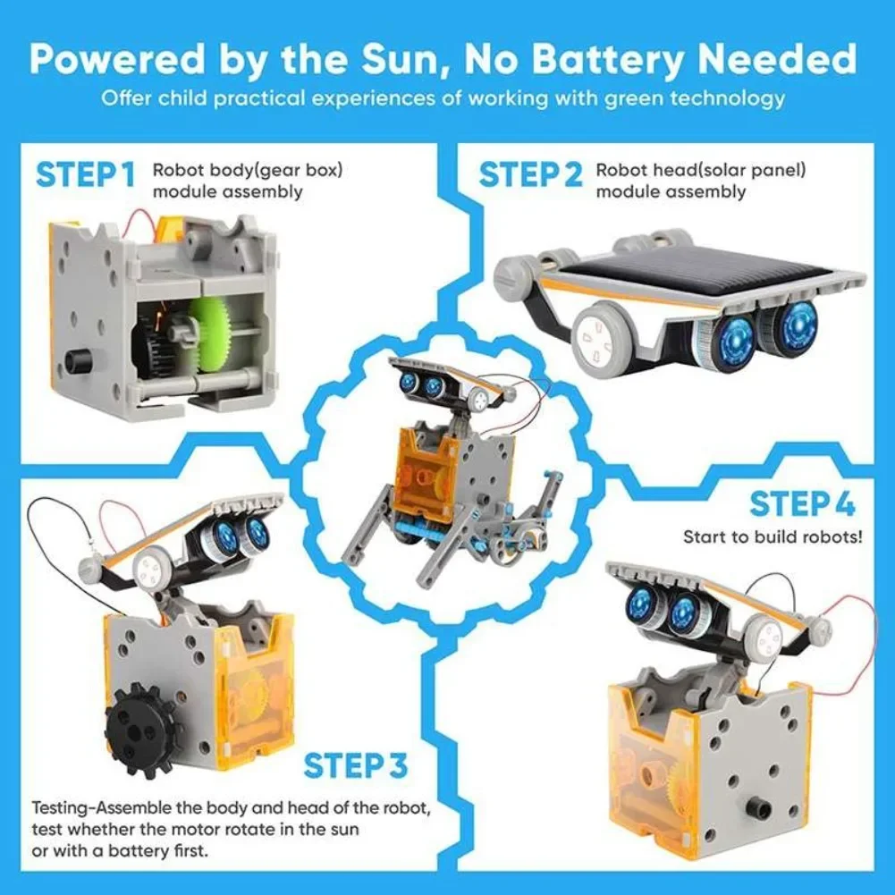 13 in 1 Solar Powered Robot Sc - Electronics Project Kit review and price