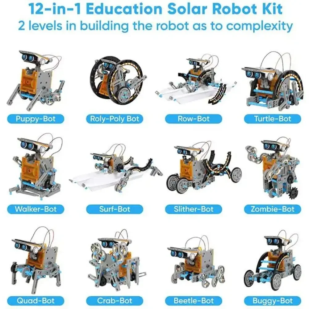 13 in 1 Solar Powered Robot Sc - Electronics Project Kit review and price