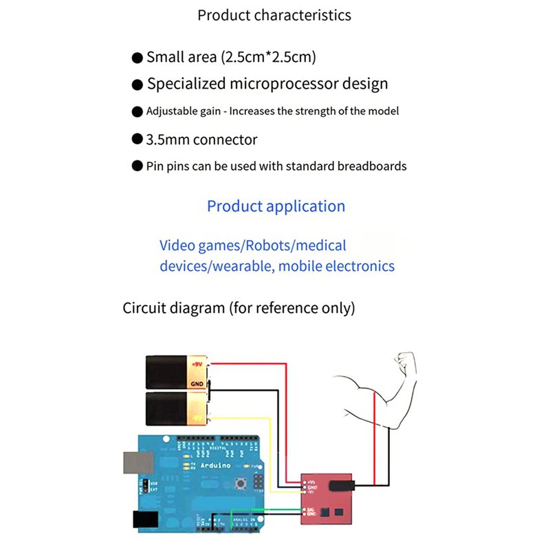 B50B-3X Muscle Electrical Sens - Sensor Kit Arduino review and price